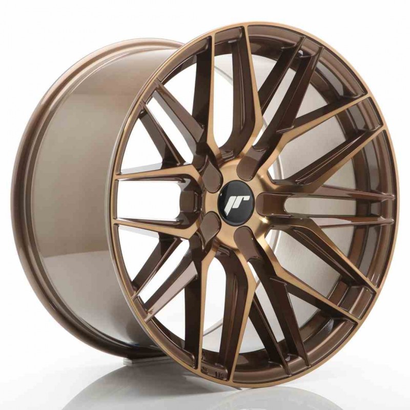 Llanta exclusiva Jr Wheels Jr28 19x10.5 Et20-40 5h Blank Platinum Bro Nze