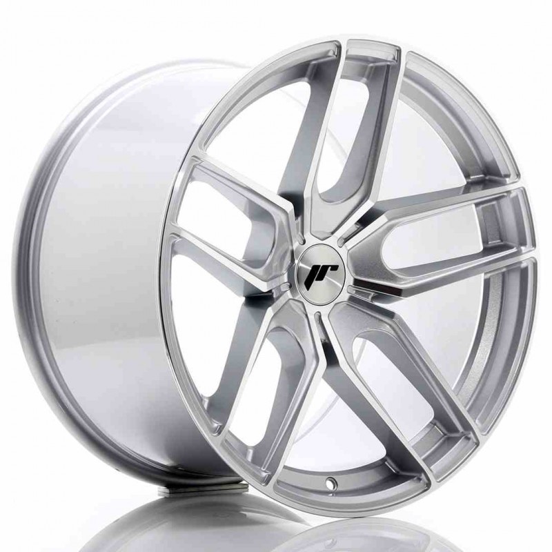 Llanta exclusiva Jr Wheels Jr25 19x11 Et20-40 5h Blank Silver Machine D Face