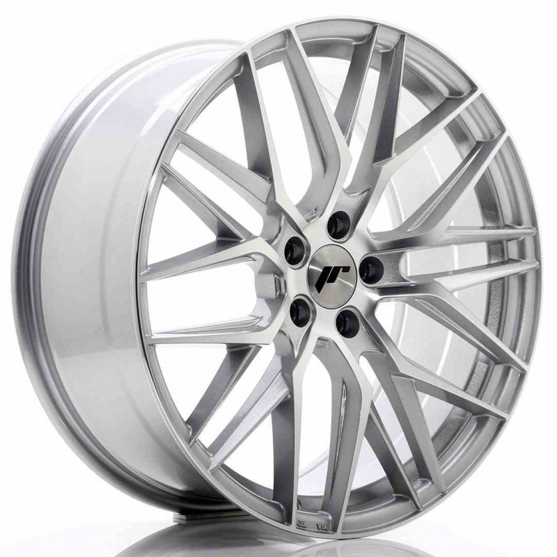 Llanta exclusiva Jr Wheels Jr28 20x8.5 Et35 5x120 Silver Machined Fac E