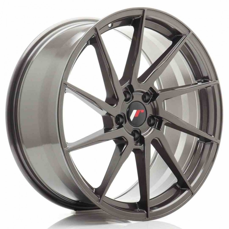 Llanta exclusiva Jr Wheels Jr36 20x9 Et35 5x120 Hyper Gray