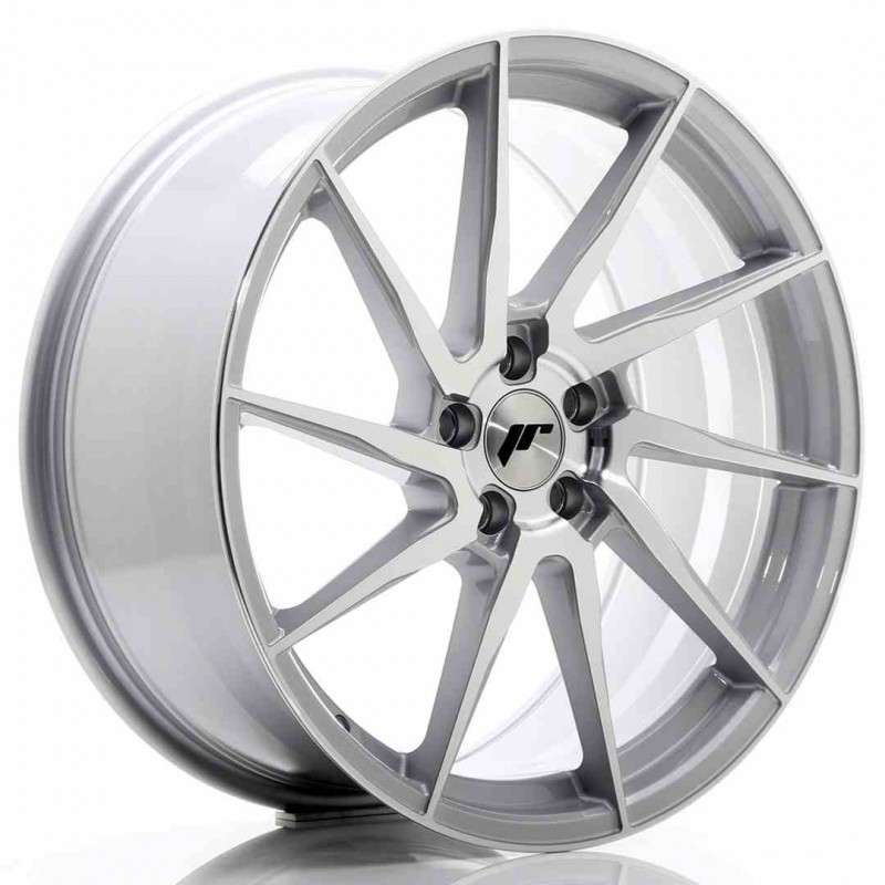 Llanta exclusiva Jr Wheels Jr36 20x9 Et35 5x120 Silver Brushed Face