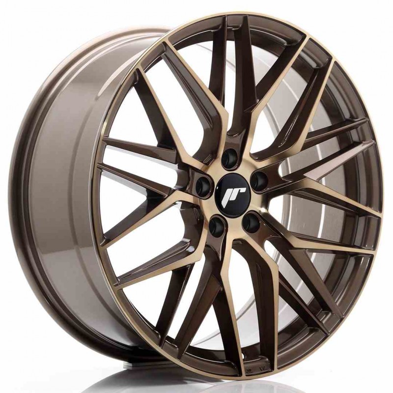 Llanta exclusiva Jr Wheels Jr28 20x8.5 Et40 5x112 Platinum Bronze