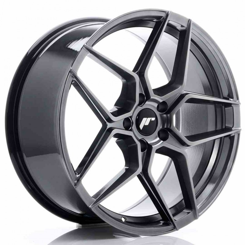 Llanta exclusiva Jr Wheels Jr34 20x9 Et35 5x120 Hyper Black