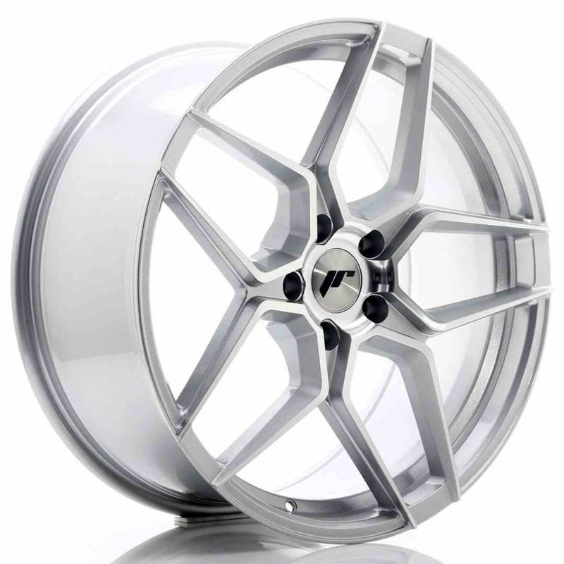 Llanta exclusiva Jr Wheels Jr34 20x9 Et35 5x120 Silver Machined Face