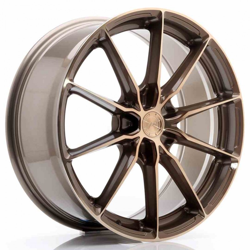 Llanta exclusiva Jr Wheels Jr37 20x8.5 Et35 5x120 Platinum Bronze