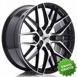 Llanta exclusiva Jr Wheels Jr28 20x8.5 Et40 5h Blank Gloss Black Ma Chined Face