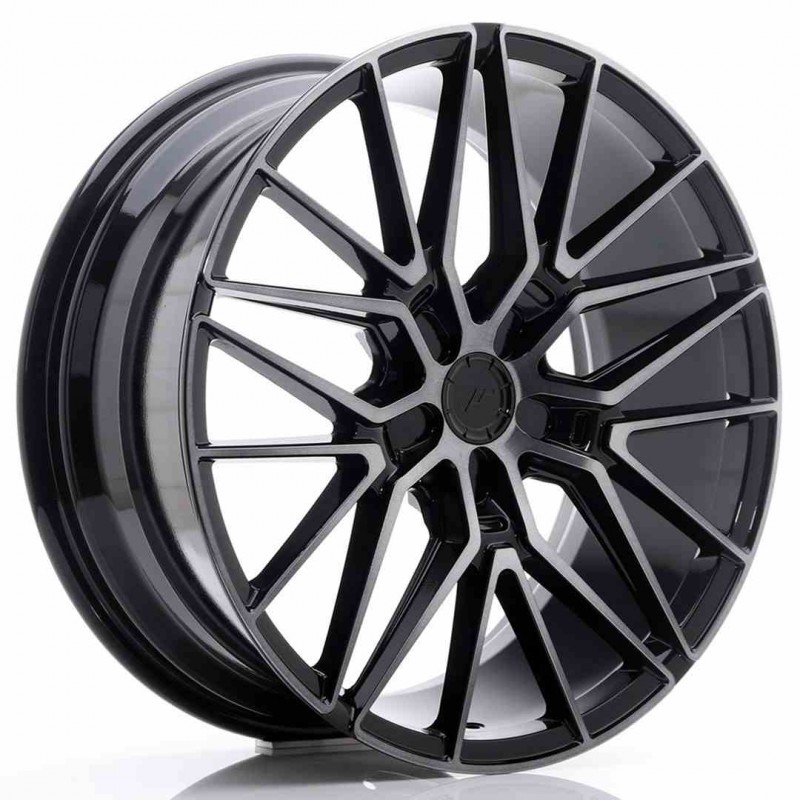 Llanta exclusiva Jr Wheels Jr38 20x8.5 Et35-45 5h Blank Black Brushed  W Tinted Face