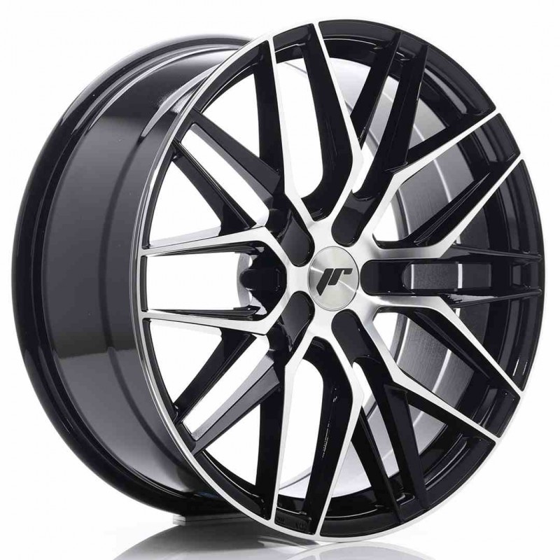 Llanta exclusiva Jr Wheels Jr28 20x8.5 Et20-40 5h Blank Gloss Black%2 0machined Face