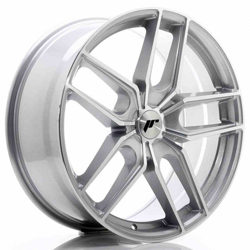 Llanta exclusiva Jr Wheels Jr25 20x8.5 Et20-40 5h Blank Silver Machin Ed Face