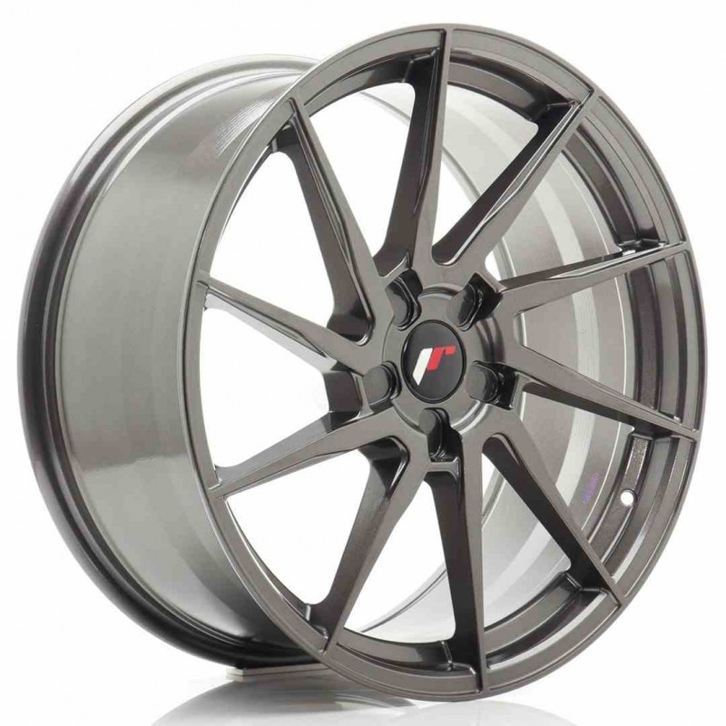 Llanta exclusiva Jr Wheels Jr36 20x9 Et15-38 5h Blank Hyper Gray