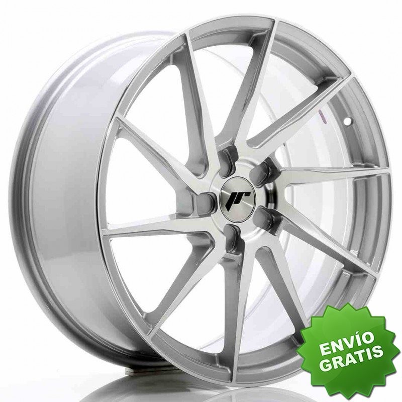 Llanta exclusiva Jr Wheels Jr36 20x9 Et15-38 5h Blank Silver Brushed% 20face