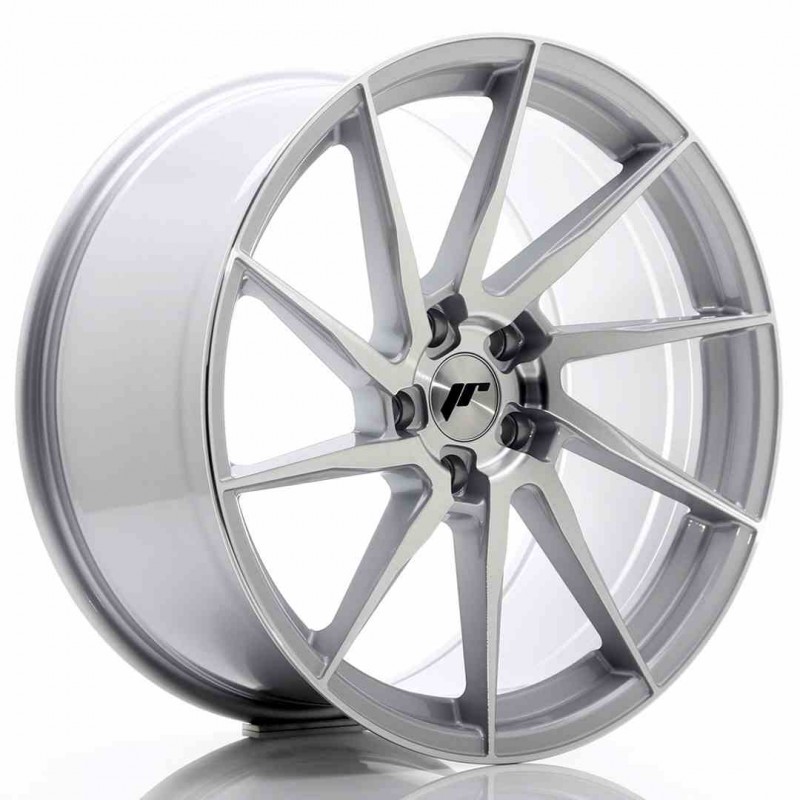 Llanta exclusiva Jr Wheels Jr36 20x10 Et40 5x112 Silver Brushed Face