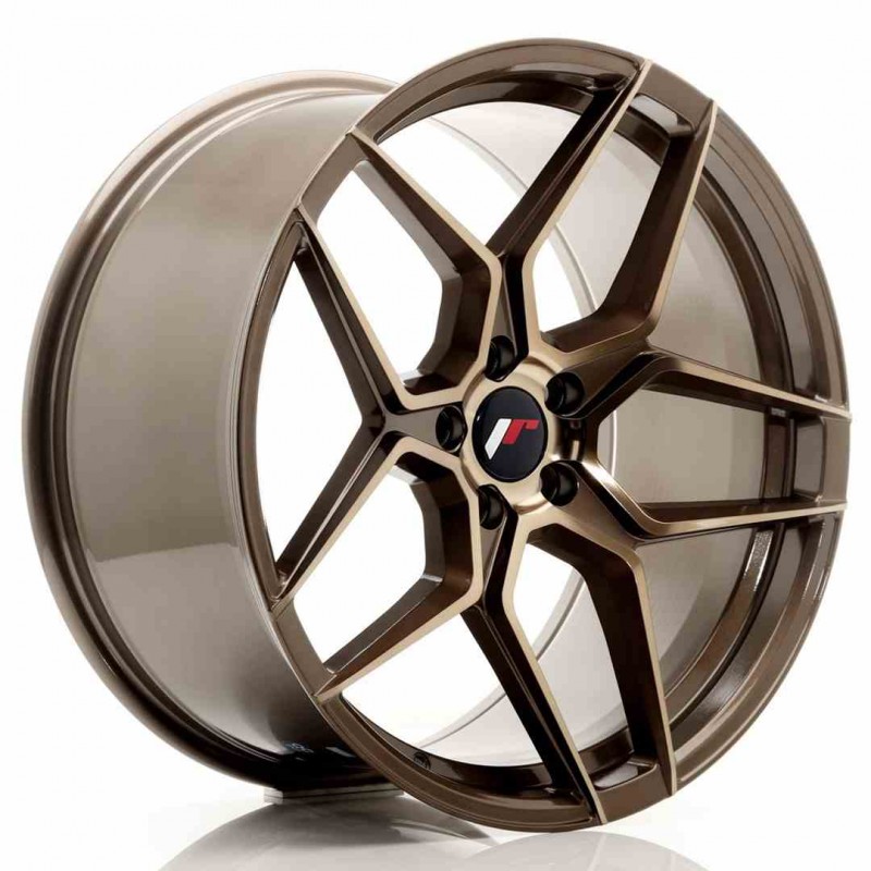 Llanta exclusiva Jr Wheels Jr34 20x10 Et40 5x120 Platinum Bronze
