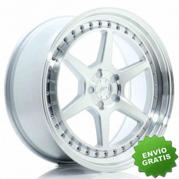 Llanta exclusiva Jr Wheels Jr43 19x8.5 Et15-35 5h Blank Silver W Mach Ined Face