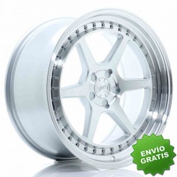 Llanta exclusiva Jr Wheels Jr43 19x9.5 Et15-35 5h Blank Silver W Mach Ined Face