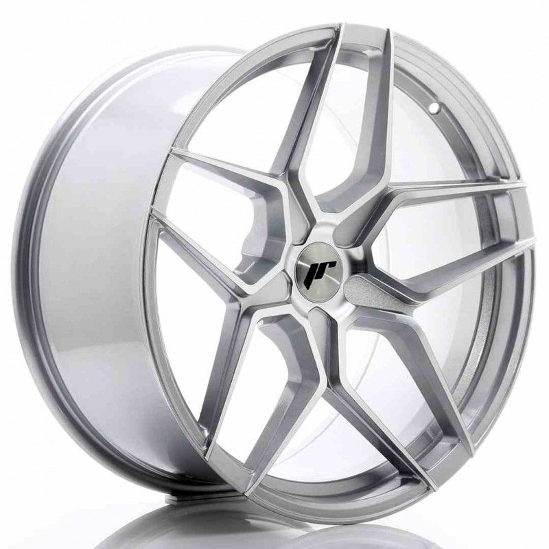 Llanta exclusiva Jr Wheels Jr34 20x10 Et20-40 5h Blank Silver Machine D Face