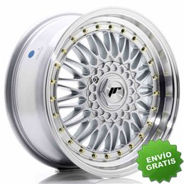 Llanta exclusiva Jr Wheels Jr9 17x7.5 Et35 4x100 114 Silver W Machined% 20lip