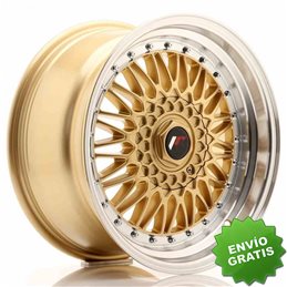 Llanta exclusiva Jr Wheels Jr9 17x8.5 Et35 5x100 114 Gold W Machined  Lip