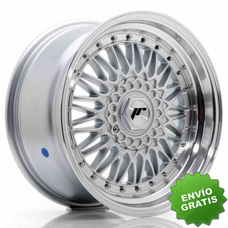Llanta exclusiva Jr Wheels Jr9 17x8.5 Et35 5x112 120 Silver W Machined% 20lip+silver Rivets