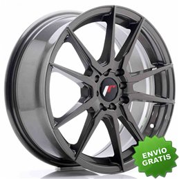 Llanta exclusiva Jr Wheels Jr21 17x7 Et40 4x100 114 Hyper Gray