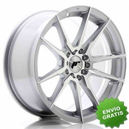 Llanta exclusiva Jr Wheels Jr21 17x8 Et25 4x100 108 Silver Machined