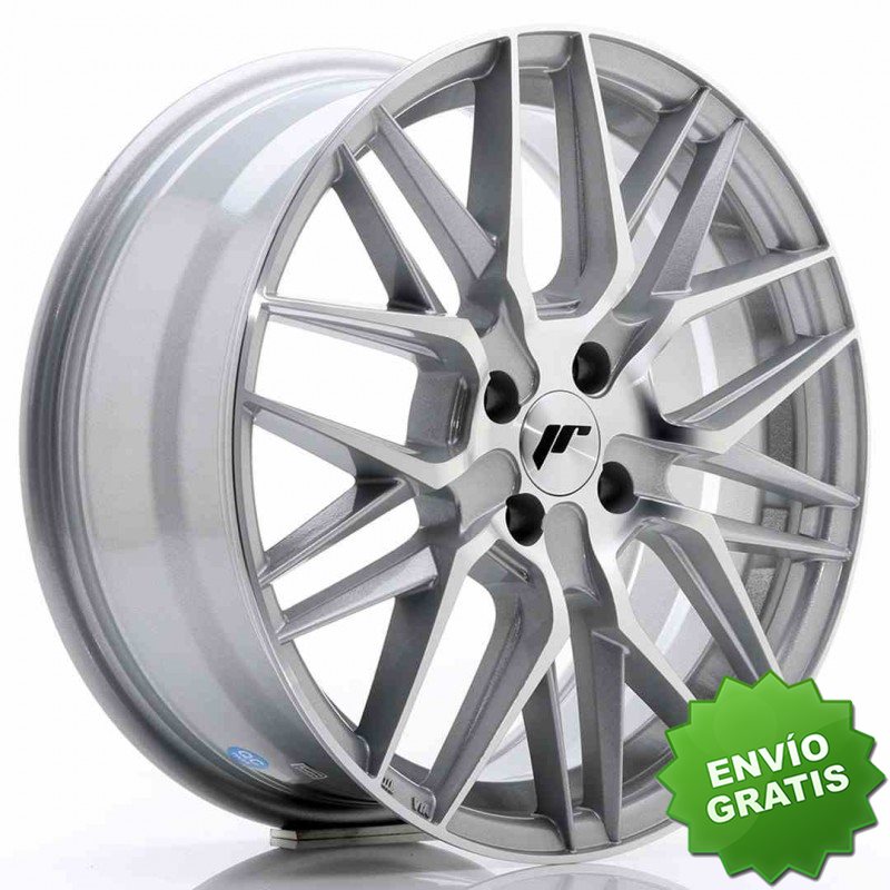 Llanta exclusiva Jr Wheels Jr28 17x7 Et35 4x108 Silver Machined Face