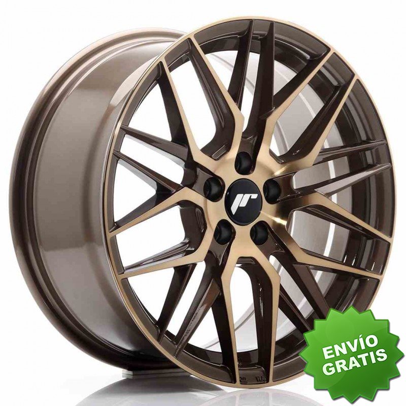 Llanta exclusiva Jr Wheels Jr28 17x8 Et35 5x100 Platinum Bronze