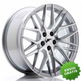 Llanta exclusiva Jr Wheels Jr28 17x8 Et35 5x100 Silver Machined Face