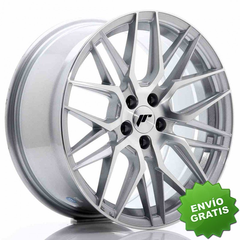 Llanta exclusiva Jr Wheels Jr28 17x8 Et35 5x100 Silver Machined Face