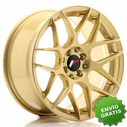 Llanta exclusiva Jr Wheels Jr18 17x8 Et35 4x100 114 Gold