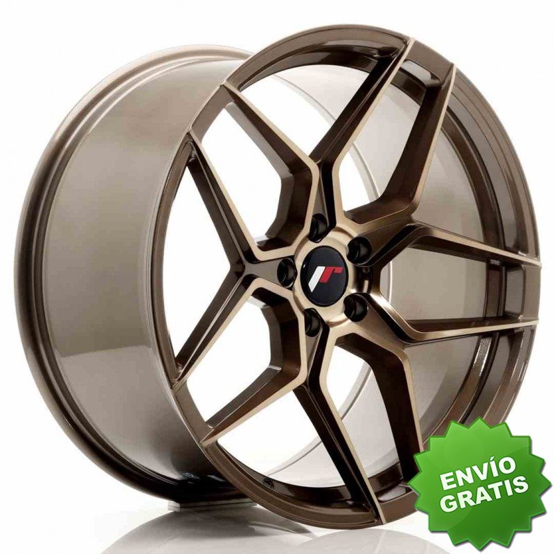 Llanta exclusiva Jr Wheels Jr34 20x10 Et40 5x112 Platinum Bronze