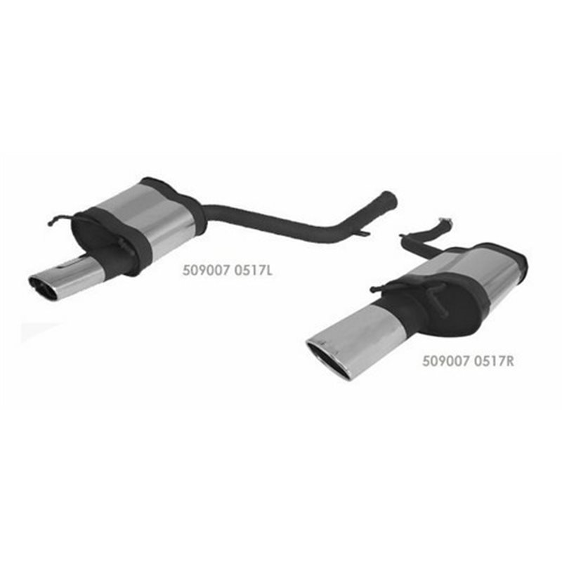 Tubo Escape Remus 509107 0517r Mercedes C-class W204 Sedan