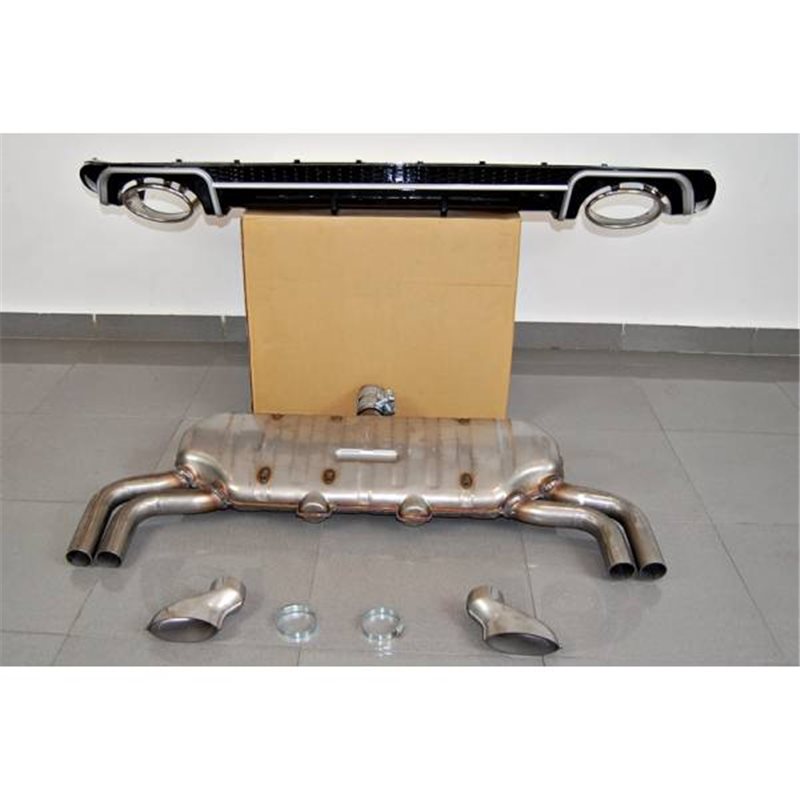 Difusor Trasero Euro Audi A3 2016 Sportback Look Rs3 Escape