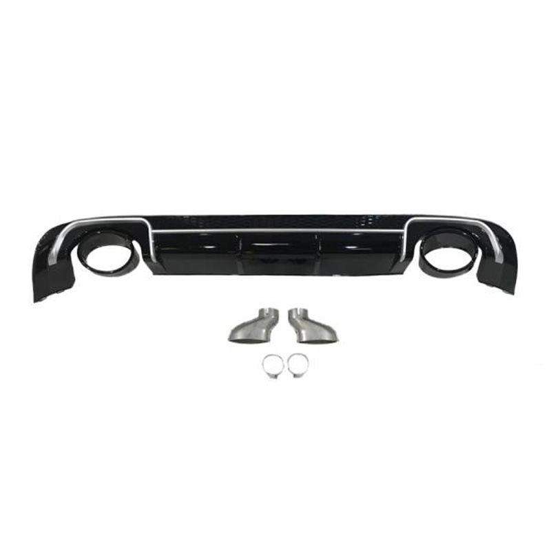 Difusor Trasero Euro Audi A3 V8 4 Puertas (sedan) 2013-2015 Look Rs3 Abs