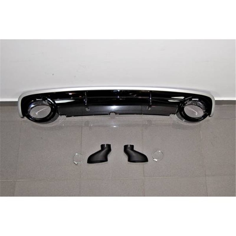 Difusor Trasero Euro Audi A6 Sedan / Avant C6 2004-2008 Look Rs6 Abs