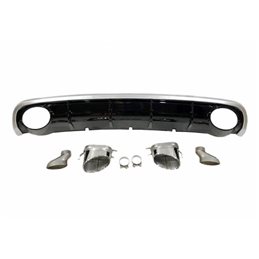 Difusor Trasero Euro Audi A6 Sedan / Avant C7 2011-2014 Look Rs6 Abs