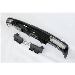 Difusor Trasero Euro Audi A6 Sedan / Avant C7 4g 2011-2015 Look W12 Abs