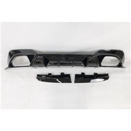 Difusor Trasero Euro Bmw G20 / G21 Look Competition Brillante Negro