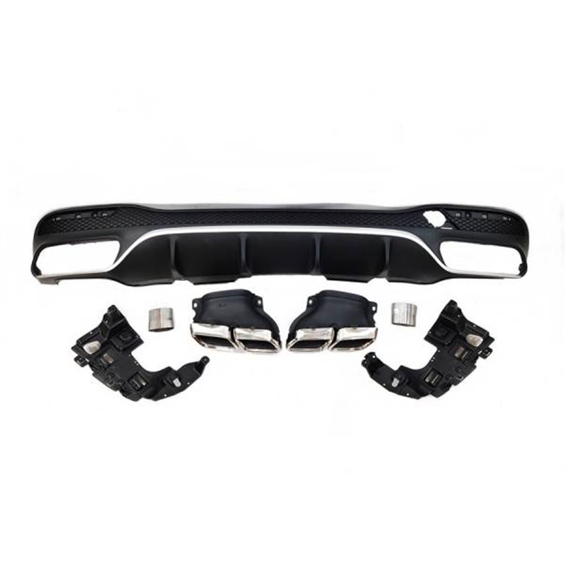 Difusor Trasero Euro Mercedes W166 Gle 350 Amg Look 63 Colas