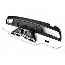 Difusor Trasero Euro Mercedes W205 2014-2018 4p / Sw Amg Look C63 Abs