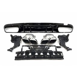 Difusor Trasero Euro Mercedes W205 2019 4p / Sw Look C63 Abs