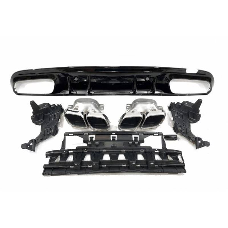 Difusor Trasero Euro Mercedes W205 2019 4p / Sw Look C63 Abs