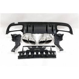 Difusor Trasero Euro Mercedes W205 2019 4p / Sw Look C63 Abs