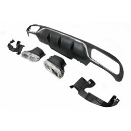 Difusor Trasero Euro Mercedes W213 4 Puertas Look Amg E63 Abs