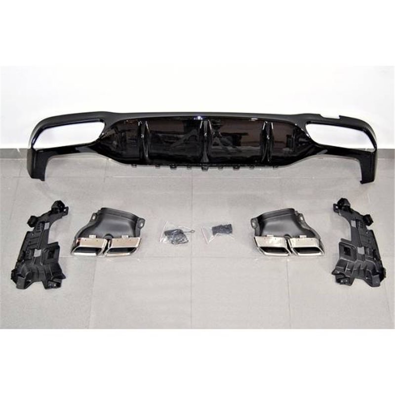 Difusor Trasero Euro Mercedes W213 4 Puertas Look Amg E63 Abs