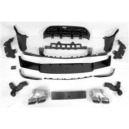 Difusor Trasero Euro Mercedes X253 Glc 2019+ Look Amg Glc63