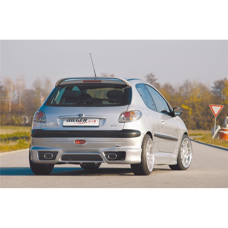 Añadido trasero Rieger Peugeot 206 09.98-05.06 cabrio CC, sedan
