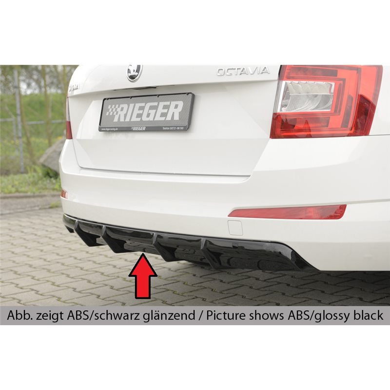 Añadido trasero Rieger Skoda Octavia (5E) 02.13-01.17 (antes facelift), 02.17-03.20 (ex facelift) station wagon, sedan