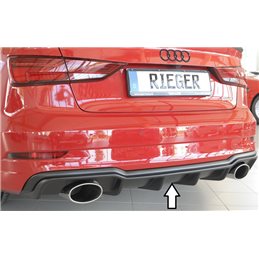 Añadido trasero Rieger Audi A3 (8V) 09.16- (ex facelift) 5-puertas (sedan 8VS), 3-puertas (cabrio 8V7) A3 S3 (8V) 09.16- (ex fac