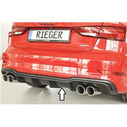 Añadido trasero Rieger Audi A3 (8V) 09.16- (ex facelift) 5-puertas (sedan 8VS), 3-puertas (cabrio 8V7)